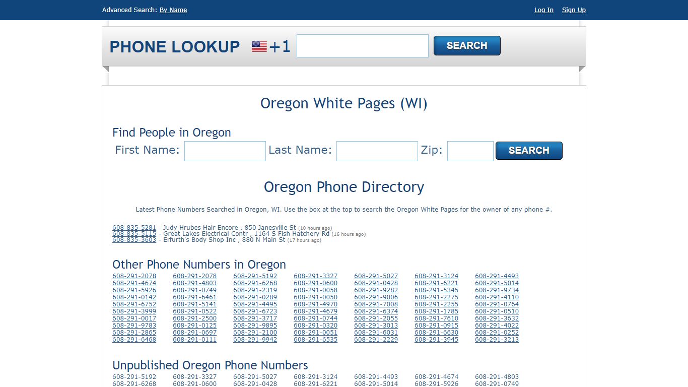 Oregon White Pages - Oregon Phone Directory Lookup